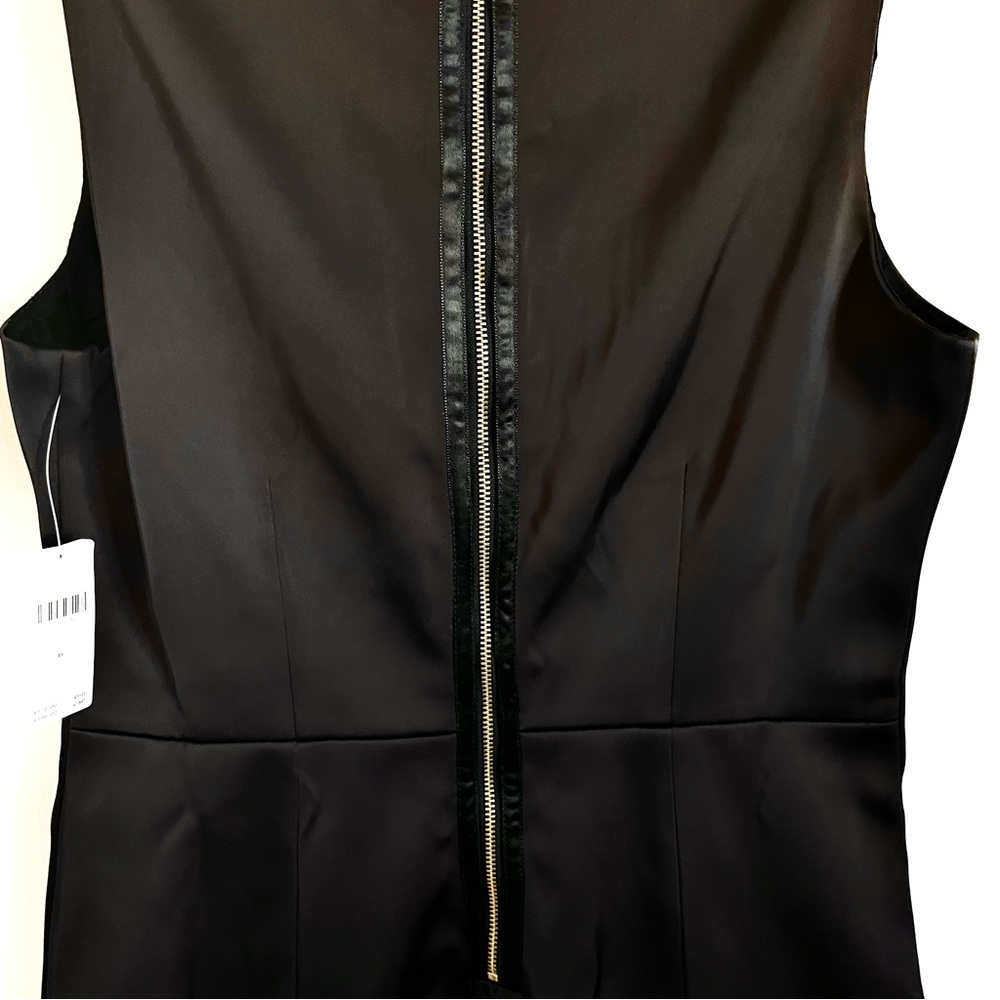 Anthropologie Sleeveless Square Neck Shift Mini Dress in Dark Brown Size 6 NWT - Picture 11 of 12